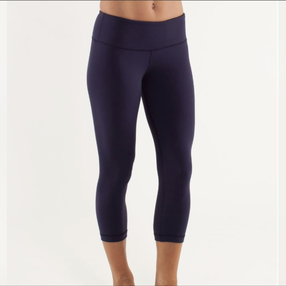 Lululemon Wunder Under Crop Deep Indigo